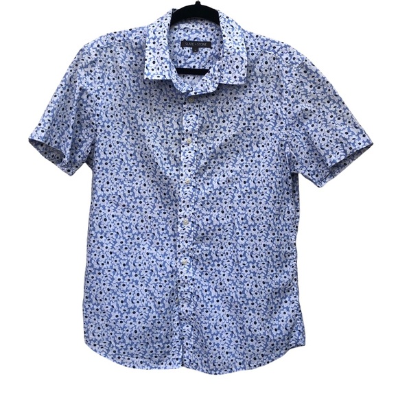 Slate & Stone Blue Floral Button Down Shirt size Medium - Picture 5 of 6